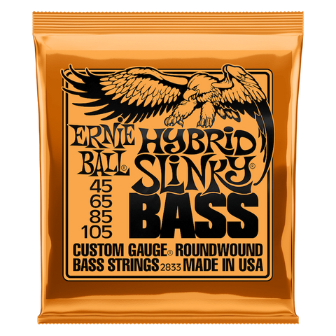 Ernie Ball 2833 HYBRID SLINKY NICKEL WOUND ELECTRIC BASS STRINGS - 45-105 GAUGE