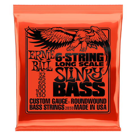 Ernie Ball 2838 SLINKY NICKEL WOUND LONG SCALE 6-STRING