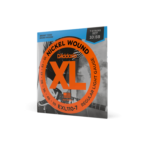 D'addario EXL110-7 Regular Light 7-String Electric Guitar Strings