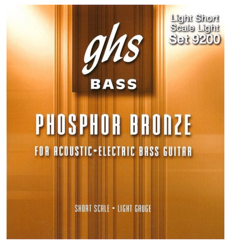 GHS Phosphor Bronze Light 9200 Acoustic Bass short scale