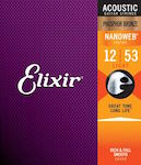 ELIXIR ACOUSTIC PHOSPHOR BRONZE WITH NANOWEB COATING 12-53