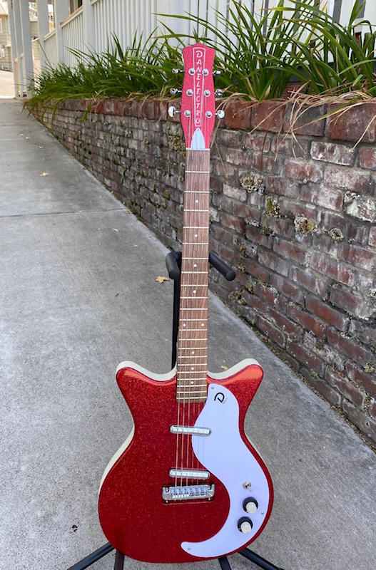 DanElectro 59 Mod, NOS Red Metal Flake – Moze Guitars