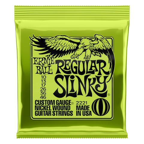 REGULAR SLINKY NICKEL WOUND ELECTRIC GUITAR STRINGS - 10-46 GAUGE 2221