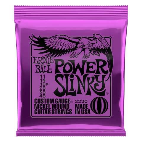POWER SLINKY 2220 NICKEL WOUND ELECTRIC GUITAR STRINGS - 11-48 GAUGE