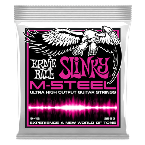 SUPER SLINKY 2923 M-STEEL ELECTRIC GUITAR STRINGS - 9-42 GAUGE