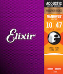 ELIXIR ACOUSTIC PHOSPHOR BRONZE WITH NANOWEB COATING 10-47
