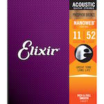 ELIXIR ACOUSTIC PHOSPHOR BRONZE WITH NANOWEB COATING 11-52