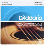 D'Addario EJ38 Light 12-String .010-.047