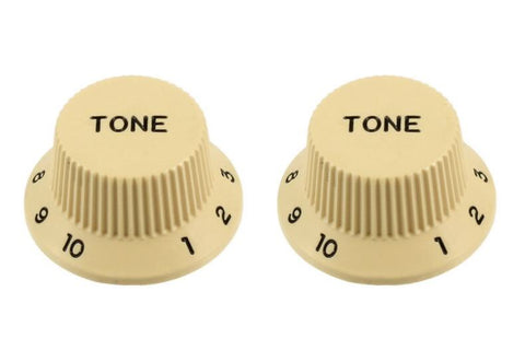 Set of 2 Cream Plastic Knobs