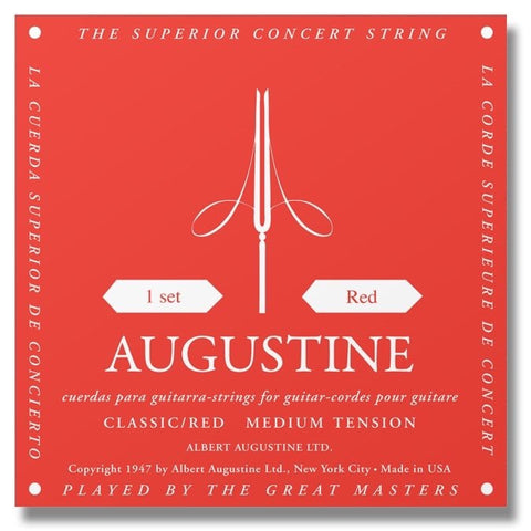 Augustine Classic Red Medium Tension Strings