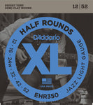 D'Addario EHR350 Half Round Jazz Light 12-52