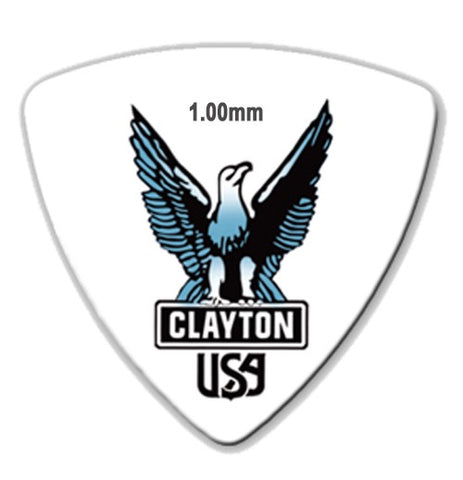 Clayton Acetal Guitar Picks - Rounded Triangle RT100 1.00mm 12 Pack