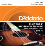 D'Addario EFT15 ET Flat Top Extra Light 10-47