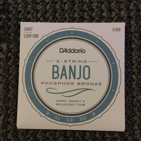 D’Addario EJ69 5-String Banjo Phosphor Bronze