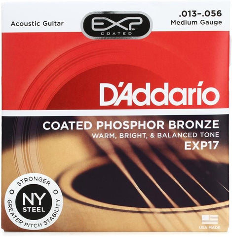 D'Addario EXP17 Medium Acoustic Strings .013-.056