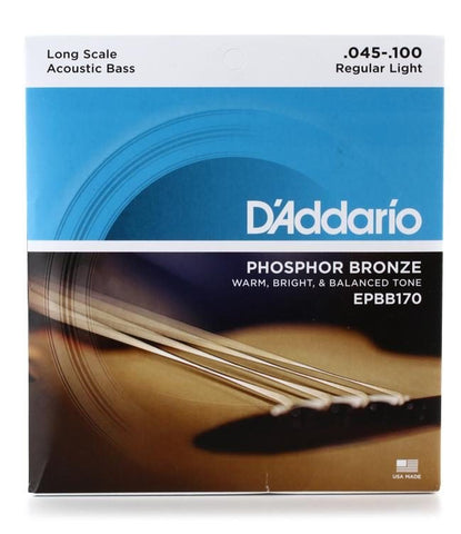 D'Addario EPBB170 Phosphor Bronze Acoustic Bass Strings - .045-.100