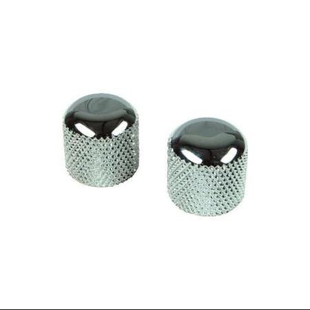 Retro Parts Knobs Metal 2 Pack Chrome Fender Style