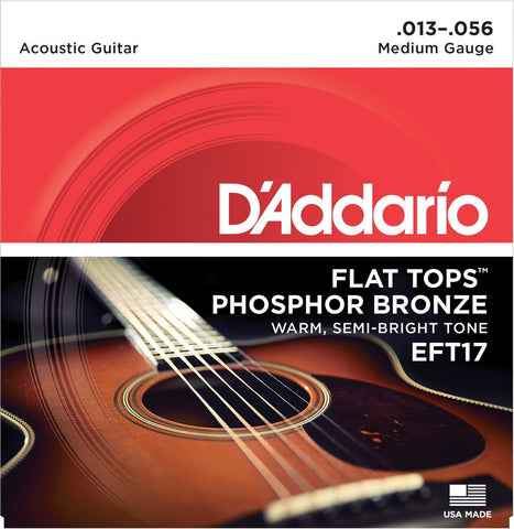 D'Addario EFT17 Flat Tops Medium 13-56