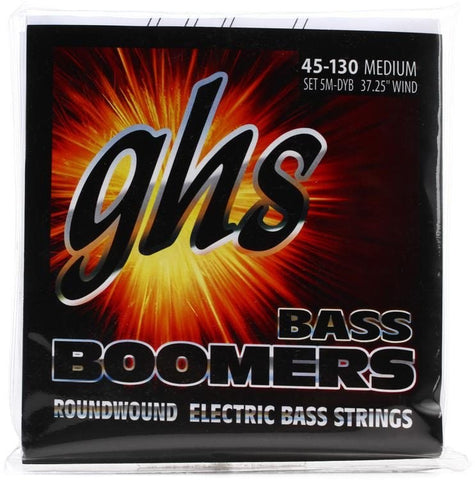 GHS 5M-DYB Bass Boomers Roundwound Long Scale Medium Electric Bass Strings 5-String