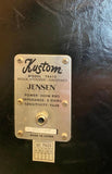 Kustom Tuck and Roll, Bass head and cabinet