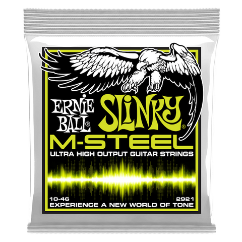 REGULAR SLINKY M-STEEL ELECTRIC GUITAR STRINGS - 10-46 GAUGE
